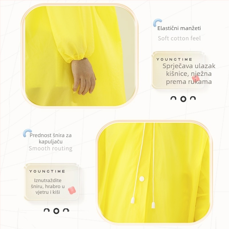 Dječje EVA pončo, zgušnjeni materijal, za jednu osobu