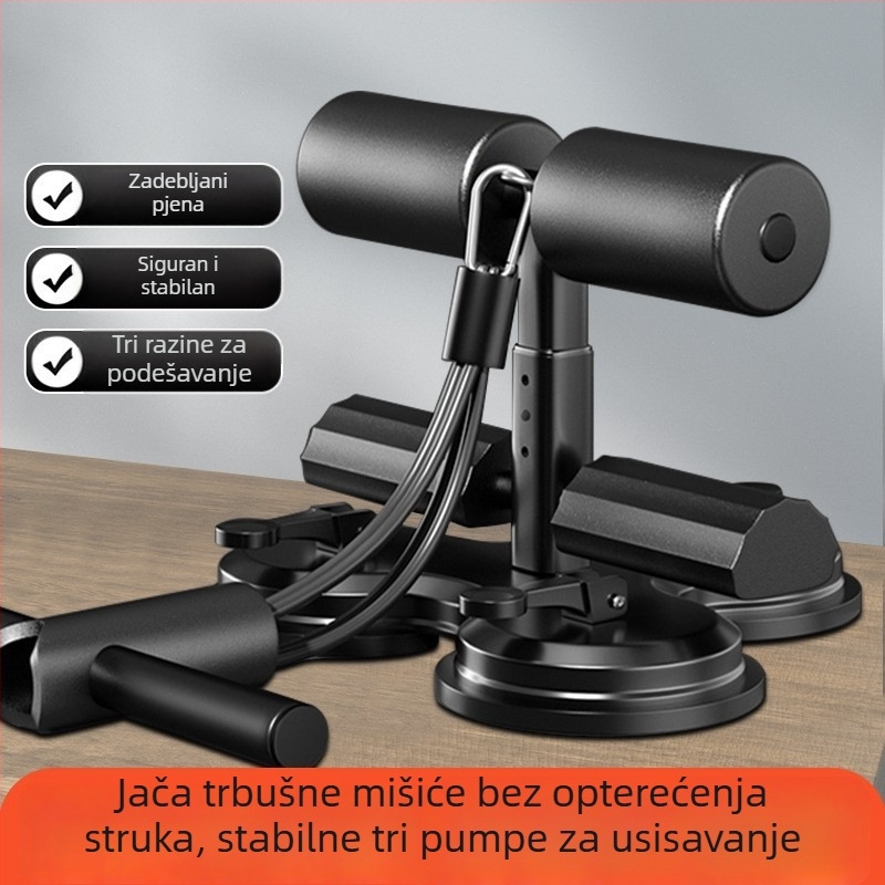 Pomoć za trbušnjake s tri usisne čašice, čvrst dizajn, 1,5 kg, model 20241229