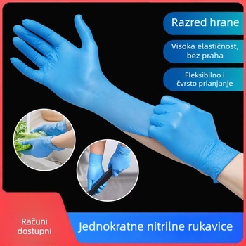 Jednokratne nitrilne rukavice za industrijsko održavanje – otporne na ulje, vodonepropusne, otporne na kiseline i lužine