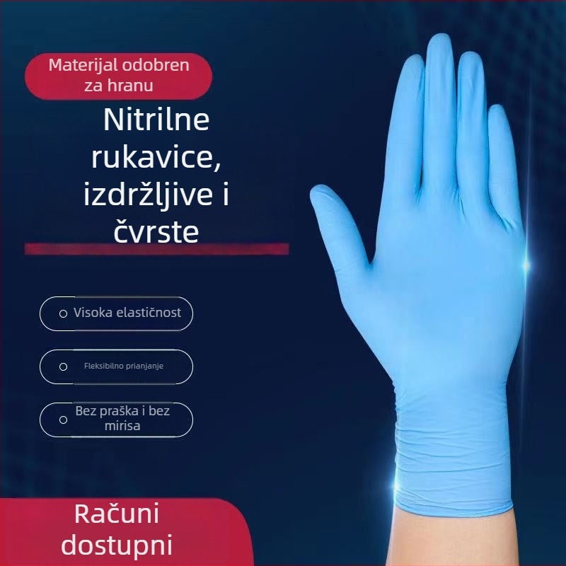 Jednokratne nitrilne rukavice za industrijsko održavanje – otporne na ulje, vodonepropusne, otporne na kiseline i lužine