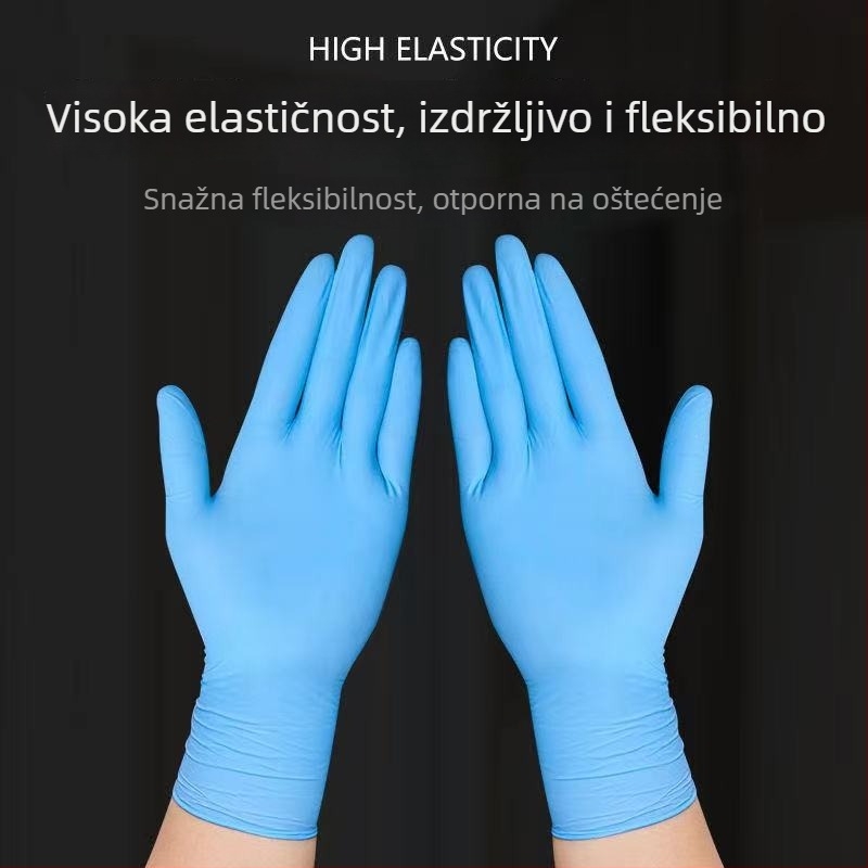 Jednokratne nitrilne rukavice za industrijsko održavanje – otporne na ulje, vodonepropusne, otporne na kiseline i lužine