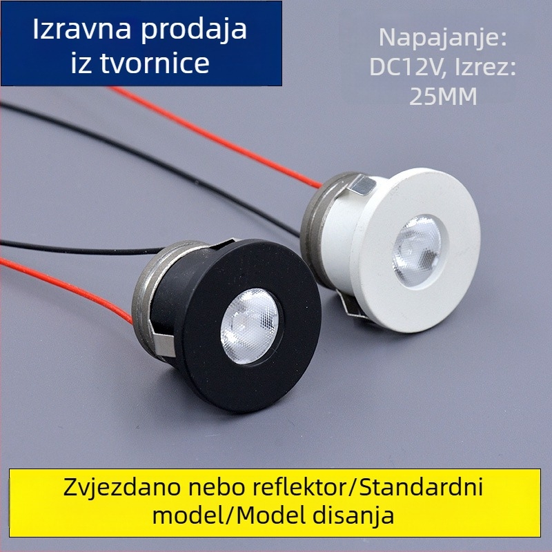 LED reflektor, ugrađeni mini zvjezdano nebo dišuća atmosfera za izložbeno osvjetljenje, aluminijsko kućište, prekidač, napon ≤36V