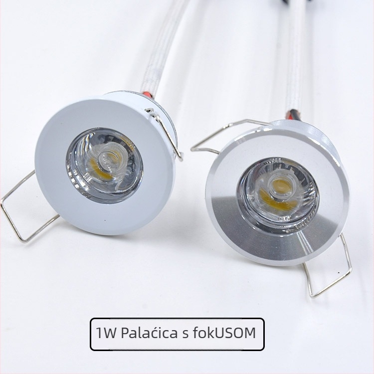 LED stropna i radna lampica s mini 1W spotom, aluminijsko kućište, 220V, bez pametnog upravljanja