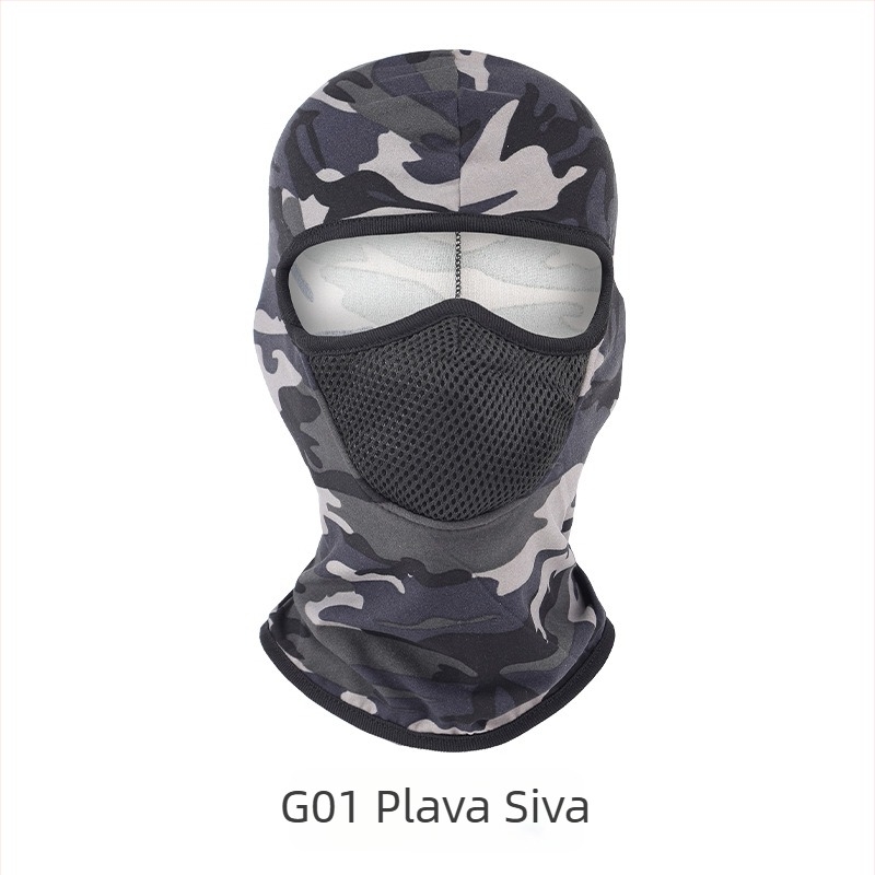 All-season maska za lice za vožnju, unisex, windproof, prozračna, brzo sušenje poliester, G01