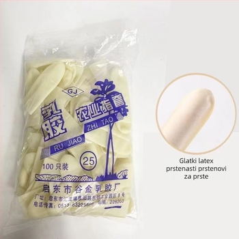 Jednokratni zaštitnici prstiju od debelog latexa, protivklizni i otporni na habanje, za industrijsku i poljoprivrednu uporabu