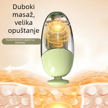 Mini myofascijalni masažer s bezčetkasti motorom, 5 brzina, 4 glave za masažu, niska razina buke 36–45 dB