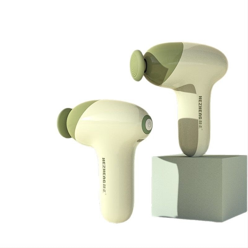 Mini myofascijalni masažer s bezčetkasti motorom, 5 brzina, 4 glave za masažu, niska razina buke 36–45 dB