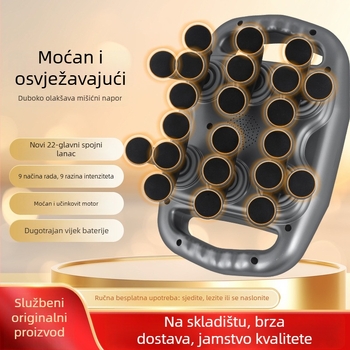 Masazni pištolj za mišiće — 6+ glava za masažu, više od 5 brzina, ugrađena baterija 1200–2000 mAh, rad 6–8 sati, buka 46–70 dB