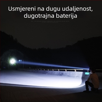 punjiva LED čelna lampica, 3W, 500mAh, domet 100–200 m, vodootporna