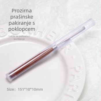 Japanski stil njege noktiju – alat za miješanje gel laka, drvena ručka, 1 kom, kratka ručka, ultra-tanki plosnati vrh, savitljiv
