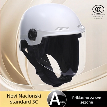 Kaciga za vožnju – ABS, polu-šlem, zimska upotreba, za električna vozila, unisex