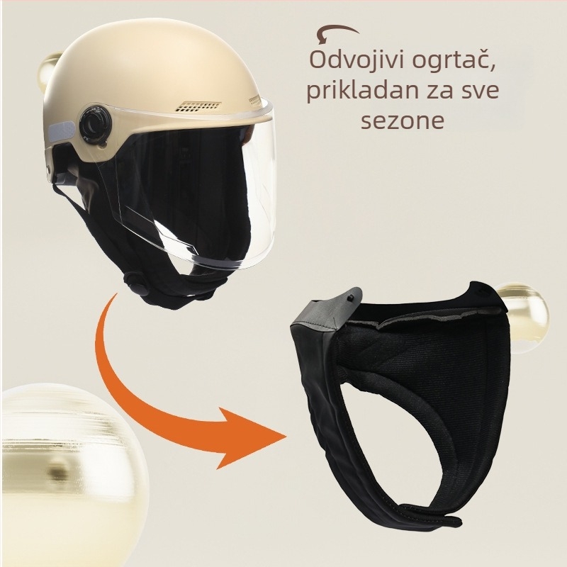 Kaciga za vožnju – ABS, polu-šlem, zimska upotreba, za električna vozila, unisex