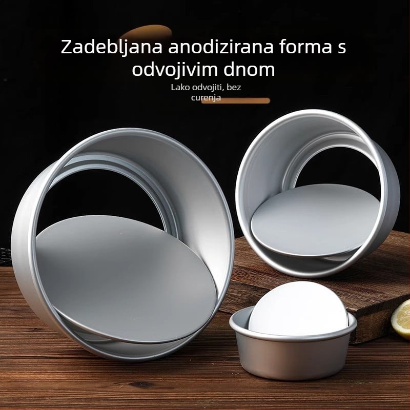 Pengyi Neprijanjajuće kalupe za kolače s okruglim dnom – set alata za pečenje za kućnu upotrebu