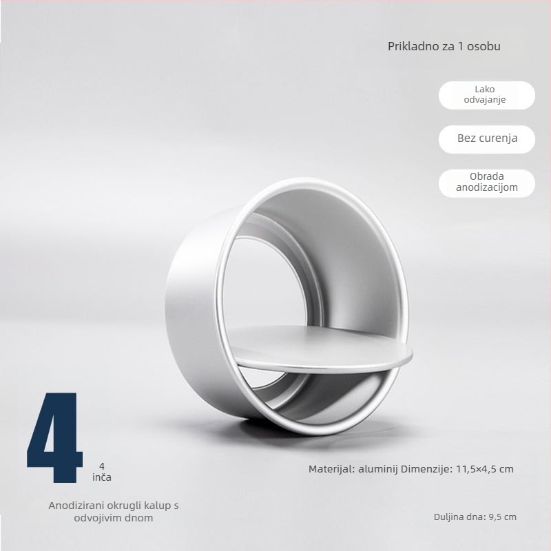 Pengyi Neprijanjajuće kalupe za kolače s okruglim dnom – set alata za pečenje za kućnu upotrebu