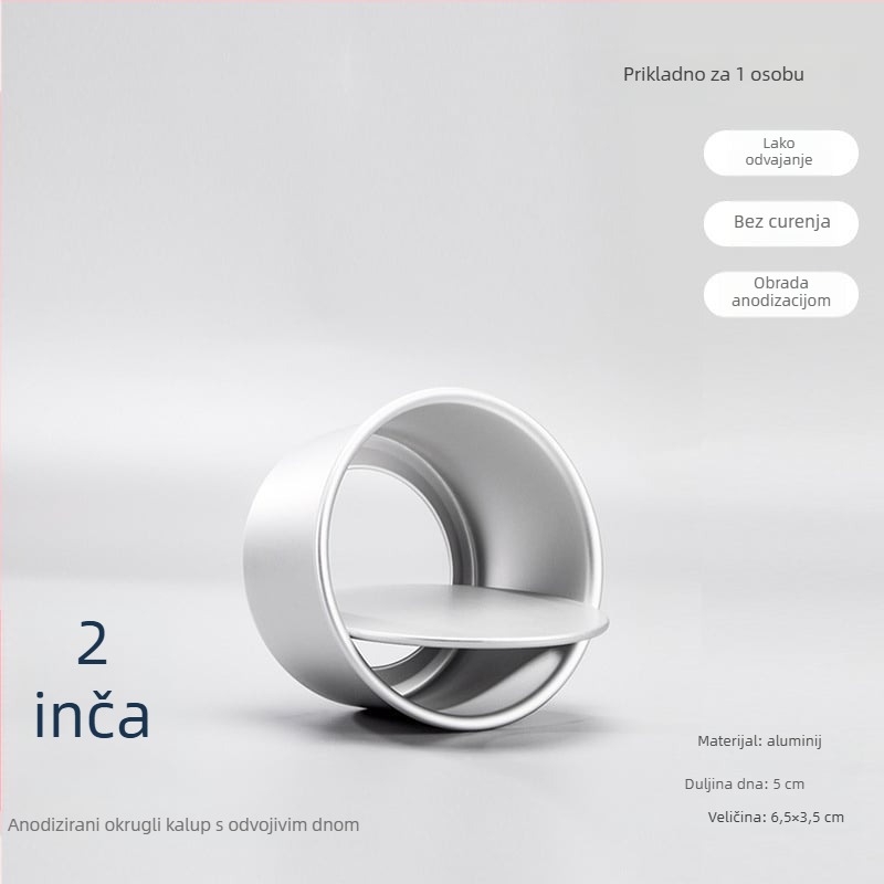 Pengyi Neprijanjajuće kalupe za kolače s okruglim dnom – set alata za pečenje za kućnu upotrebu