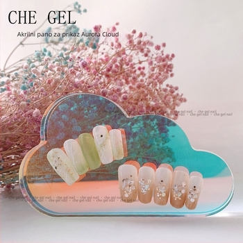 CHE GEL Cloud paleta za nokte — ploča za prikaz, akrilna konstrukcija povećane debljine, alat za podešavanje gela