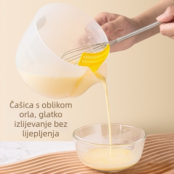 Mjerna šalica s kalibracijom – plastična kuhinjska mjerna šalica za pečenje, moderni minimalistički dizajn