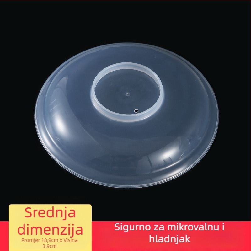 Poklopac za zdjelu od plastike, prehrambene kvalitete, izoliran, mikrovalna kompatibilnost, otporan na visoke temperature