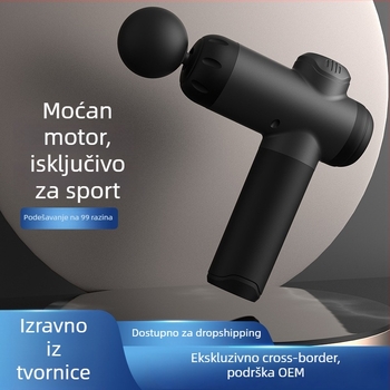 Perkusijski masažni uređaj, 4 glave, 4 brzine, ugrađena baterija 1200-2000mAh (radno vrijeme 3–6 h; buka 36–45 dB)