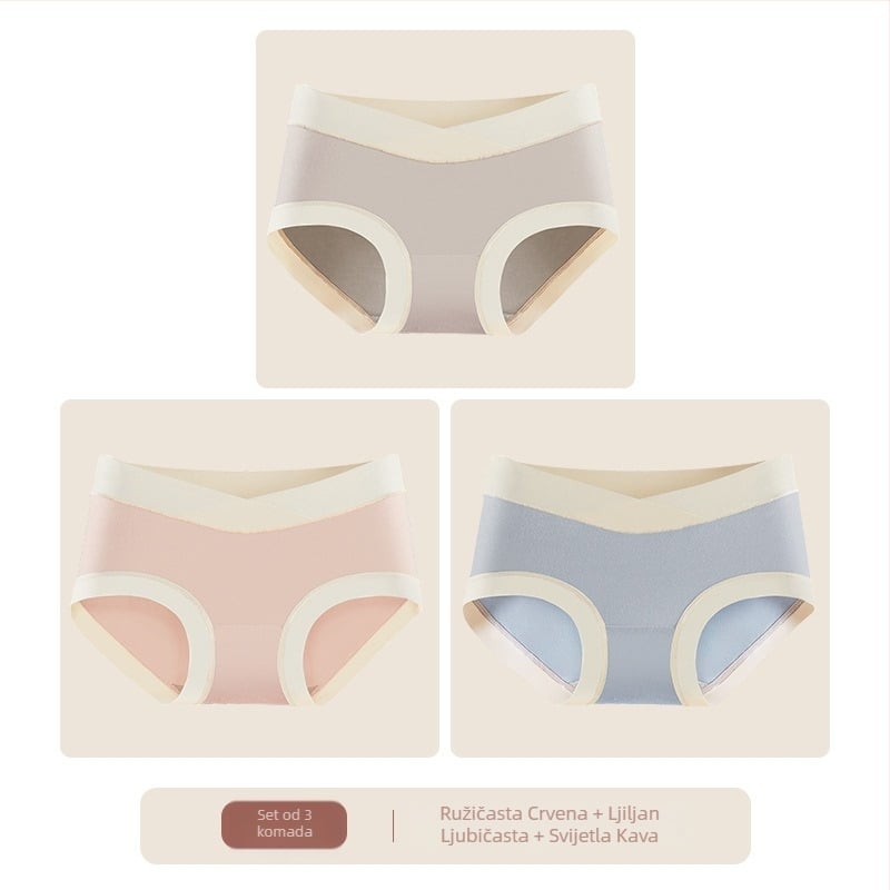 Trudničke gaćice od modala, niski struk, pamukova podstava u preklopu, prozračne i antibakterijske, podrška trbuhu