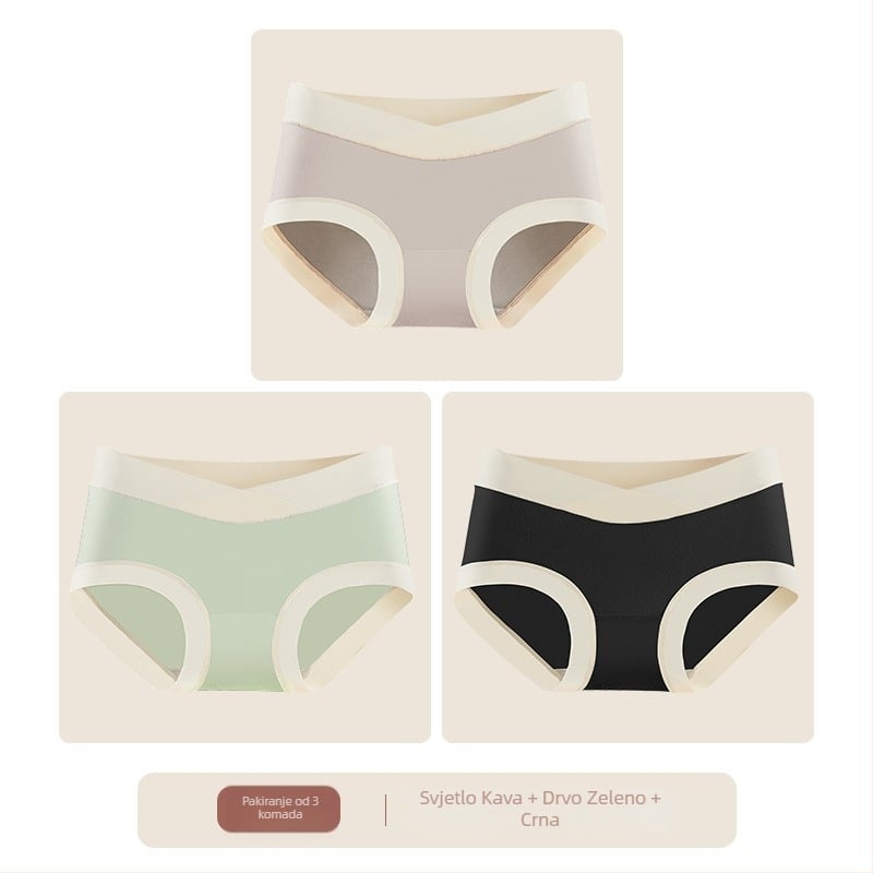 Trudničke gaćice od modala, niski struk, pamukova podstava u preklopu, prozračne i antibakterijske, podrška trbuhu