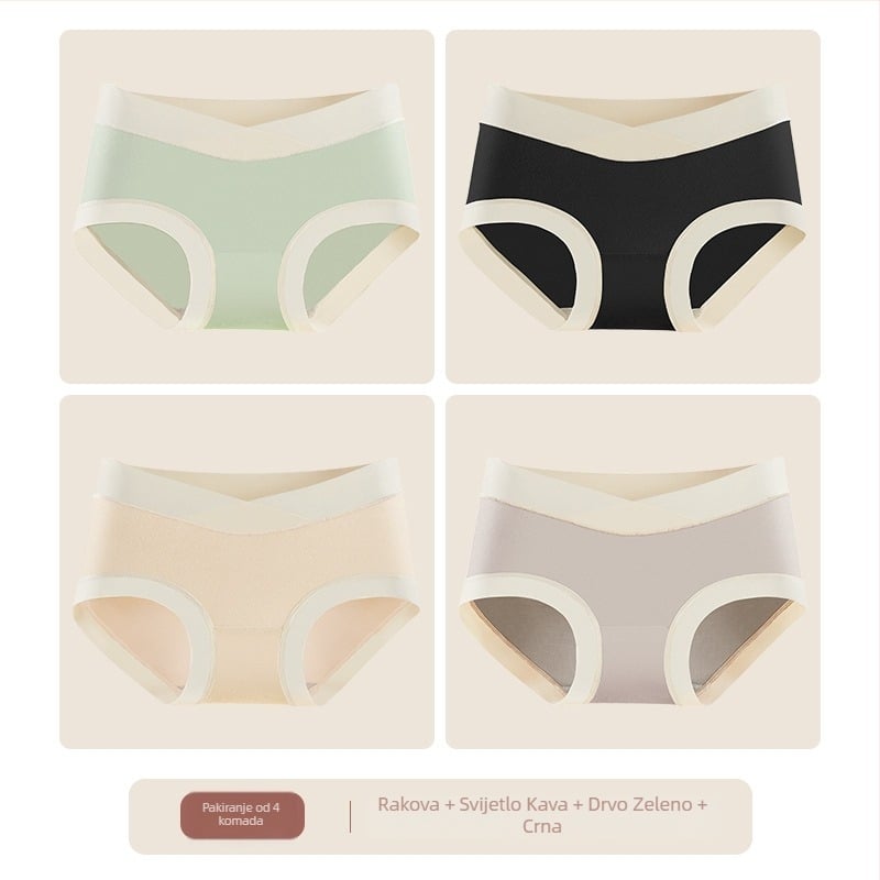 Trudničke gaćice od modala, niski struk, pamukova podstava u preklopu, prozračne i antibakterijske, podrška trbuhu