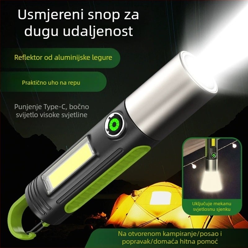 LED ručna baterijska svjetiljka, CE certifikat, broj proizvoda 24U010352600, prenosno kompaktno vanjsko svjetlo