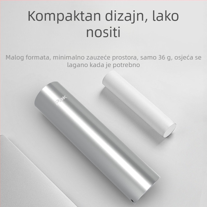 Prijenosna LED svjetiljka, kućište od aluminijske legure, punjiva, ultra-tanka, zaštita od prepunjenja