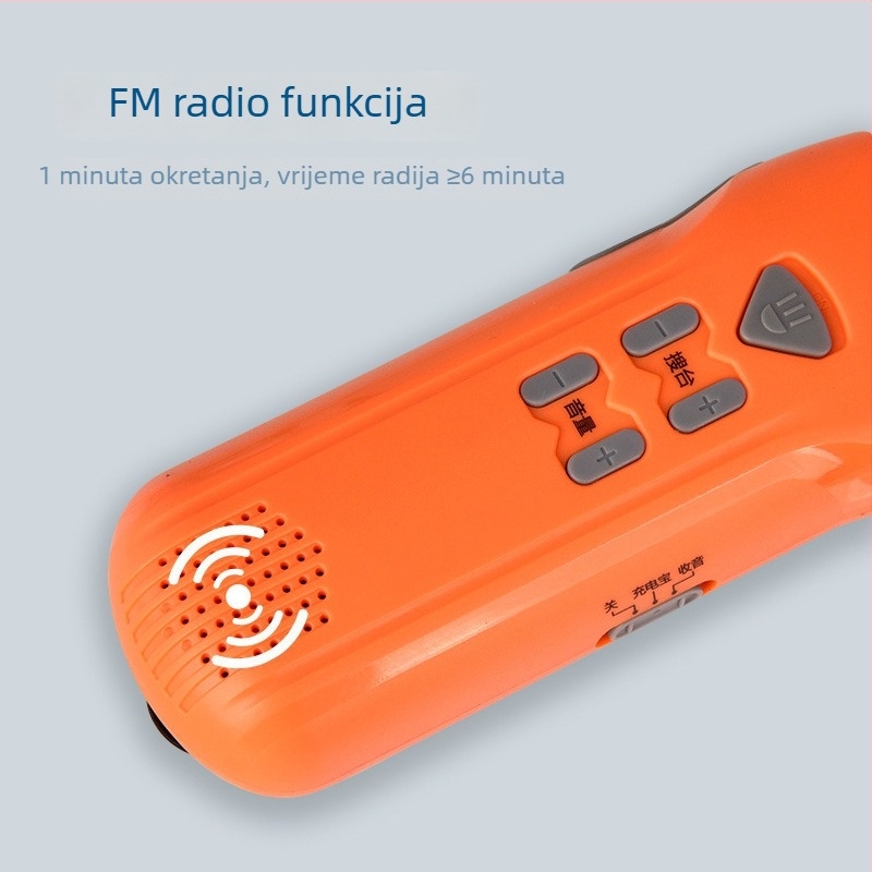 Ručna LED baterijska svjetiljka sa snažnim rasvjetom za kampiranje i nužne situacije – prijenosna, višefunkcionalna
