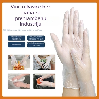 Blue Guard jednokratne rukavice od vinilnog materijala, vodootporne, hrane kvalitete, za medicinsku, prehrambenu i industrijsku uporabu, prozirne