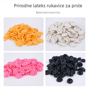 Jednokratne zaštitne navlake za prste – lateks, protuklizne, otporne na habanje, prozirne, za prašnjave radionice i tvornice elektronike