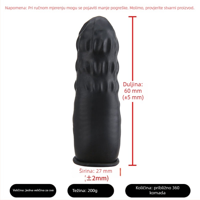 Jednokratne zaštitne navlake za prste – lateks, protuklizne, otporne na habanje, prozirne, za prašnjave radionice i tvornice elektronike