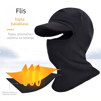Maska za vožnju, polar fleece materijal, stil s rubom (Brim Style), prilagođena obrada, spremna za prekogranični izvoz