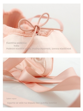 Lingyan baletanke - kvadratni nos, kožna potplata, ravnoteža i apsorpcija udara