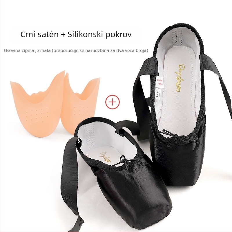 Lingyan baletanke - kvadratni nos, kožna potplata, ravnoteža i apsorpcija udara