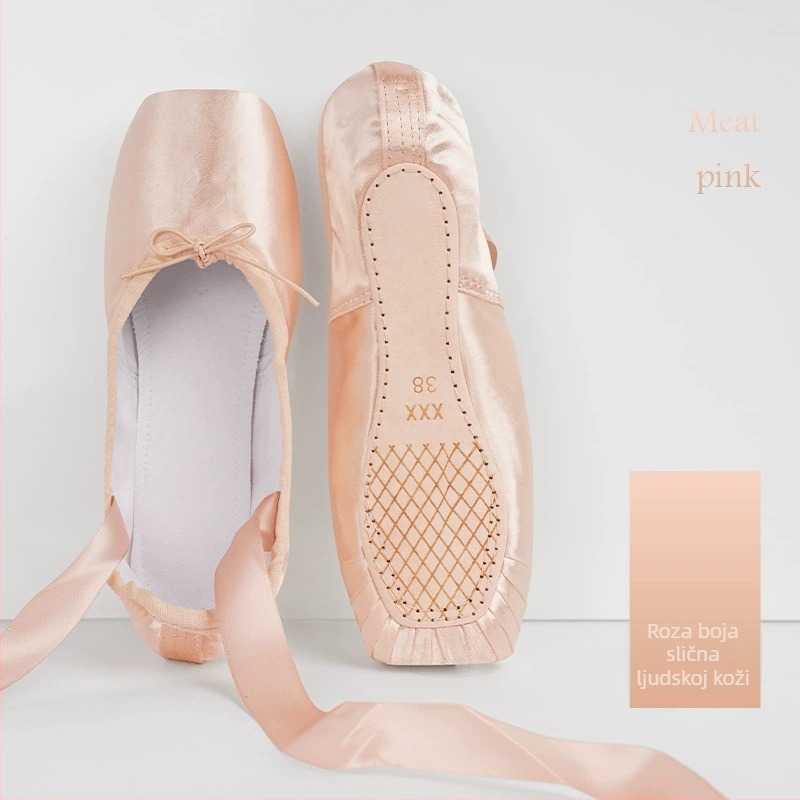 Lingyan baletanke - kvadratni nos, kožna potplata, ravnoteža i apsorpcija udara