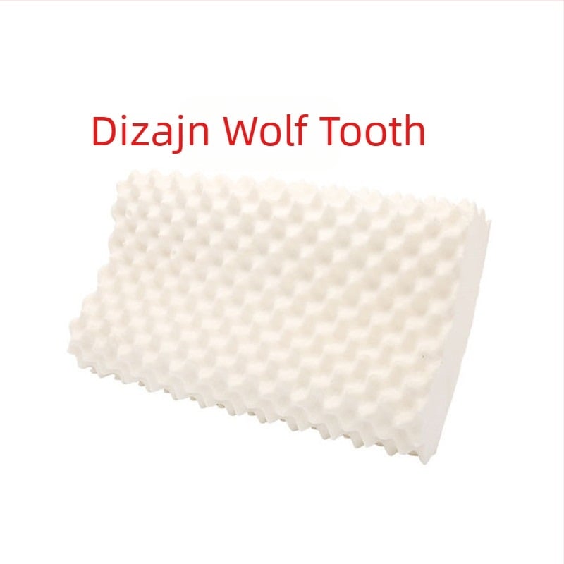 Lateksni jastuk za vrat za masažu – pravokutnog oblika, visina 10–15 cm, težina 0,5–1,0 kg, poliester navlaka, sadržaj lateksa 80–90%