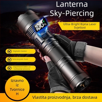 SX53 ručna baterijska svjetiljka: 50W, 3000 lm, domet 300 m, 120° snop, 18650 baterija