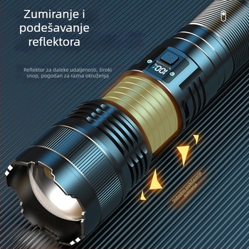 SX53 ručna baterijska svjetiljka: 50W, 3000 lm, domet 300 m, 120° snop, 18650 baterija