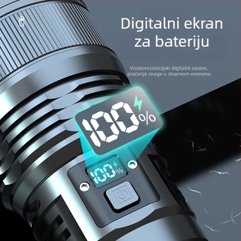 SX53 ručna baterijska svjetiljka: 50W, 3000 lm, domet 300 m, 120° snop, 18650 baterija