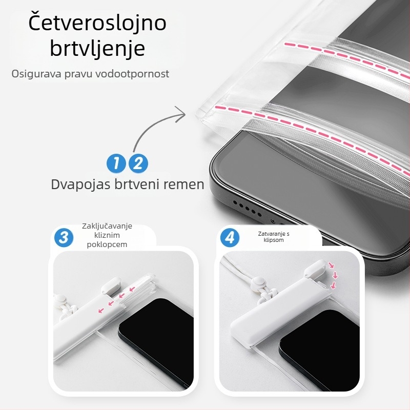 Vodootporna torbica za mobitel, TPU, minimalistički stil, Outdoor Water Bag, vodootporna tkanina, odrasli