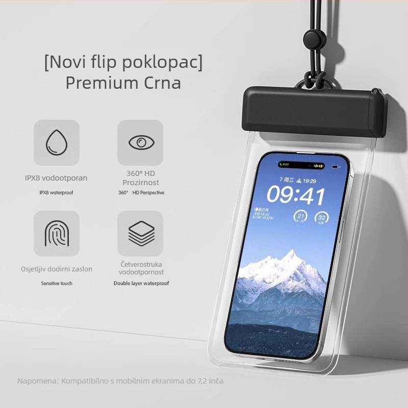 Vodootporna torbica za mobitel, TPU, minimalistički stil, Outdoor Water Bag, vodootporna tkanina, odrasli