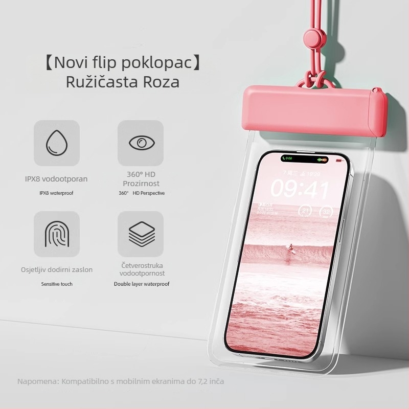 Vodootporna torbica za mobitel, TPU, minimalistički stil, Outdoor Water Bag, vodootporna tkanina, odrasli