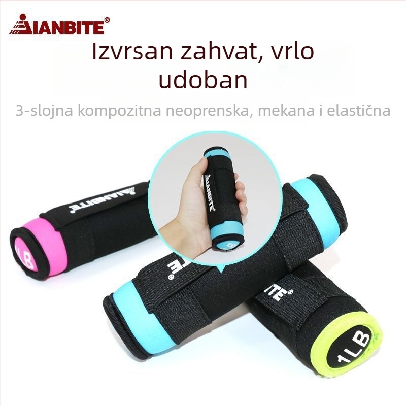 Kućna fitness oprema: EVA bućice i vreće s pijeskom za jogu i aerobik; težine 1, 2 ili 3 lb; marka Healthy bit