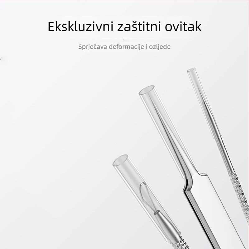 Set od 4 igle za akne od nehrđajućeg čelika za uklanjanje crnih mrlja