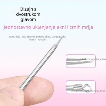 Idealful Igla za prištiće – kozmetički alat za lice od nehrđajućeg čelika, pakiranje 144, za opću uporabu