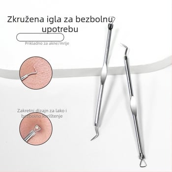 Dvostruka igla za akne, nehrđajući čelik, čišćenje lica, pakiranje 144, šifra proizvoda Bms-152