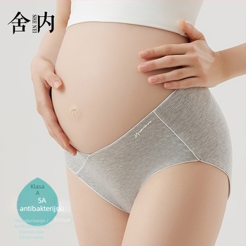 Trudničko bezšivno donje rublje, prozračan, niski struk, pamukasta podstava između nogu, antibakterijske