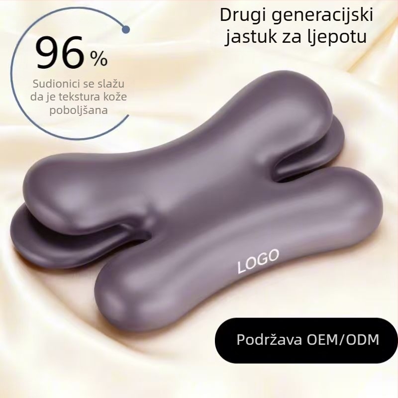 Jastuk za ljepotu 2. generacije – leptirast oblik, jezgro memory foam, punilo poliuretana, sporo vraćanje, potpora vrata za bočni san