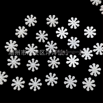 DIY dodaci od ABS plastike s perlno sjajnim završnim slojem, uzorak snježna pahulja, marka Donghong